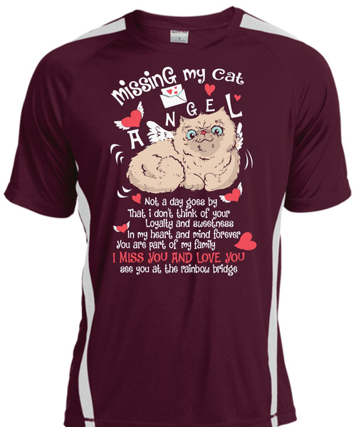 Missing My Cat Angel T Shirt, I Miss You And Love You T Shirt, Cool Shirt