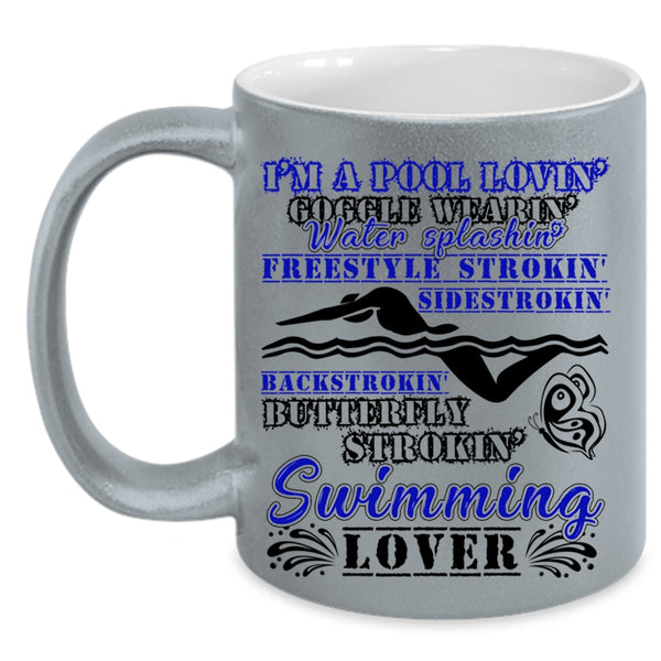 I'm A Swimming Lover Coffee Mug, I'm A Pool Loving Accent Mug