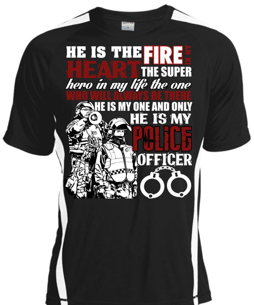 A black t-shirt with the shopify logo