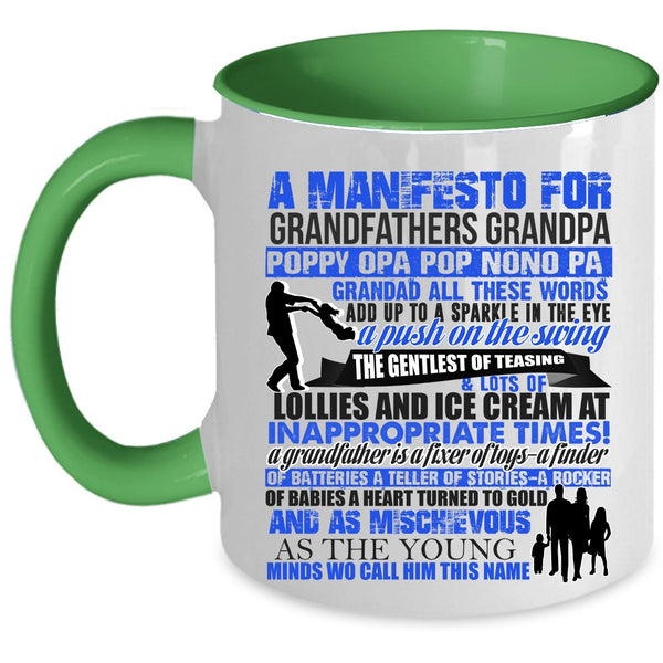 Cool Gift For Grandpa Coffee Mug, Grandfathers Accent Mug