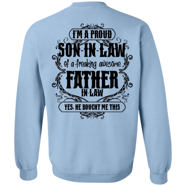 I Love Papa T Shirt, I'm A Proud Son In Law Sweatshirt