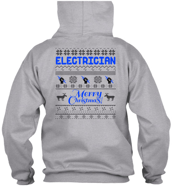 Electrician Merry Christmas T Shirt, Winter Holiday T Shirt