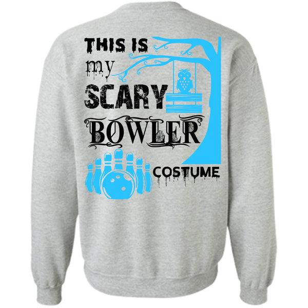 Wait For Halloween T Shirt, This Is My Scary Bowler Costume Sweatshirt