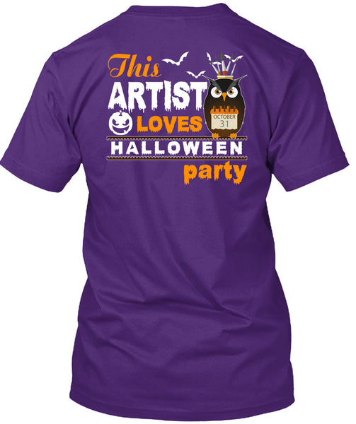 This Artist Loves Halloween Party T Shirt, I Love You Pumpkin T Shirt