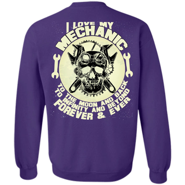 Being A Mechanic T Shirt, Moon And Back Sweatshirt