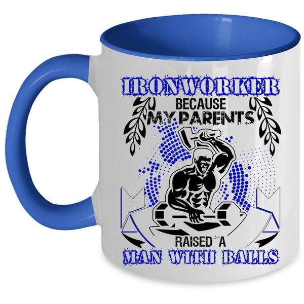 Cool Gift For Ironworkers Coffee Mug, Ironworker Accent Mug