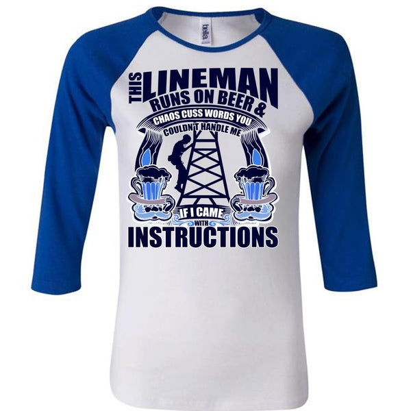 This Lineman Runs On Beer T Shirt, I Love Lineman T Shirt, Awesome T-Shirts
