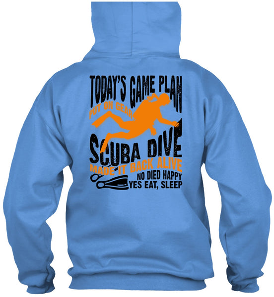 Today's Game Plan T Shirt, I Love Diving T Shirt