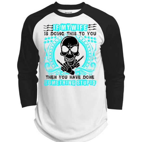 A black t-shirt with the shopify logo