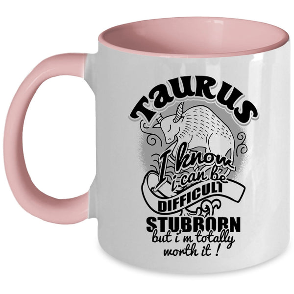Birthday Gift For My Daughter Coffee Mug, Taurus Accent Mug