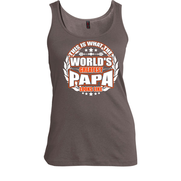 Worlds Greatest Papa T Shirt, Greatest Papa Look Like Tank Top