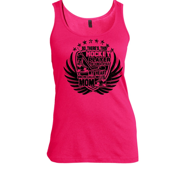 There's This Hockey Player T Shirt, Coolest Hockey Mom Tank Top