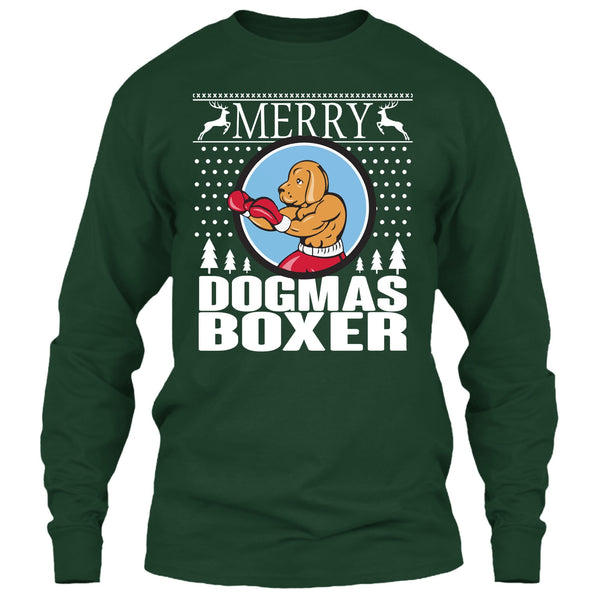 Merry Dogmas Boxer T Shirt, Coolest Merry Christmas T Shirt