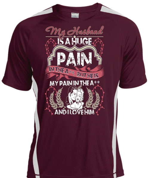 My Husband Is A Huge T Shirt, I Love Him T Shirt, Cool Shirt