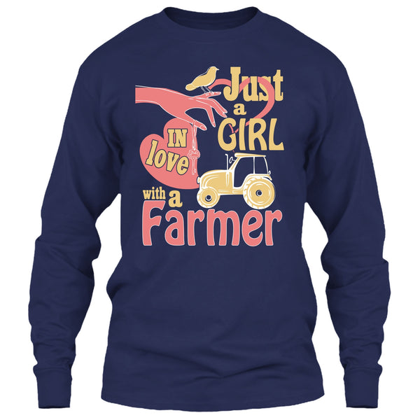 Just A Girl T Shirt, In Love With A Farmer T Shirt