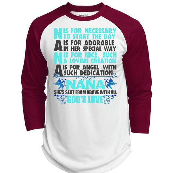 Nana Is For Necessary To Start The Day T Shirt, I Love Nana T Shirt, Awesome T-Shirts  (Polyester Game Baseball Jersey)