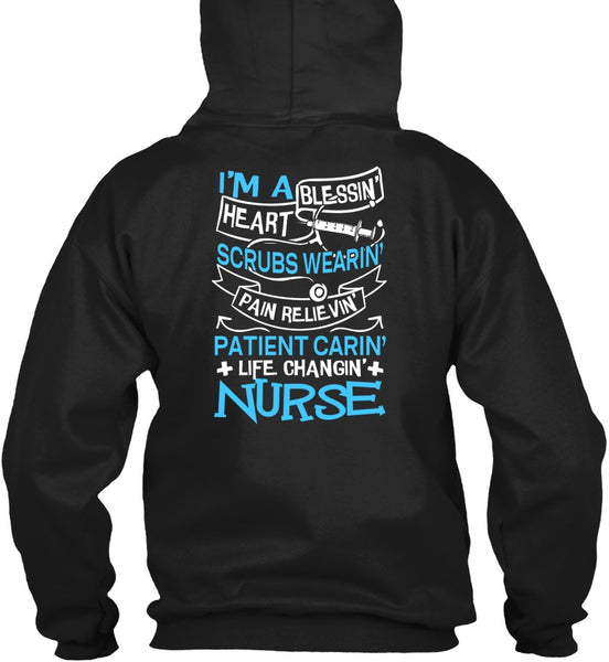 Life Changing Nurse T Shirt, I'm A Blessing Heart T Shirt
