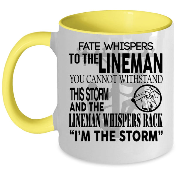 Best Gift For Lineman Coffee Mug, Cool Linemen Accent Mug