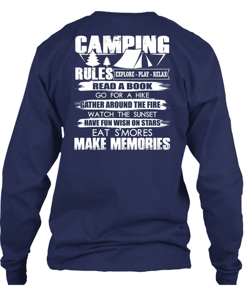 Camping Rules T Shirt, Make Memories T Shirt
