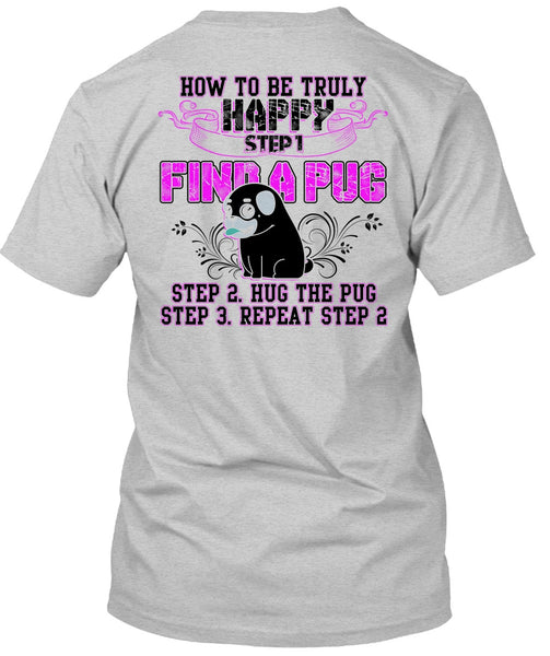 Find A Pug T Shirt, I Love Pug T Shirt