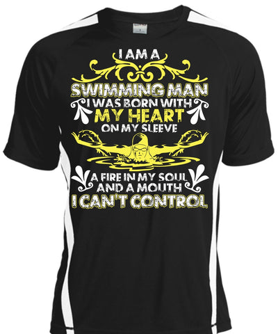 A black t-shirt with the shopify logo