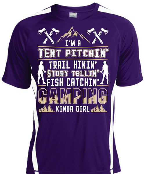 Camping Kinda Girl T Shirt, I'm A Tent Pitching T Shirt, Cool Shirt