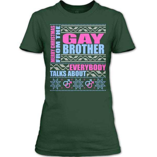 Merry Christmas From The Gay brother T Shirt, Coolest Gay Brother T Shirt