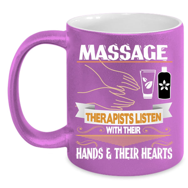 Massage Therapists Coffee Mug, Their Hand And Their Heart Coffee Cup