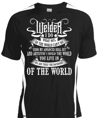 A black t-shirt with the shopify logo