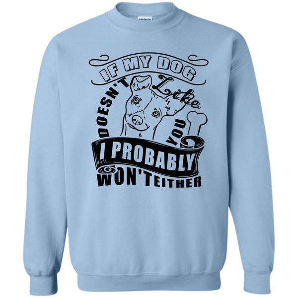 I Love My Dog T Shirt, If My Dog Doesn't Like You Sweatshirt