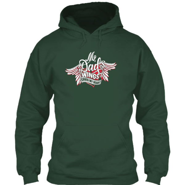 My Dad Wing's Cover My Heart T Shirt, Dad's Wing T Shirt