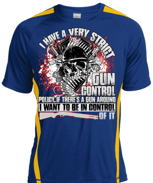 I Have A Very Strict Gun Control T Shirt, Being A Veteran T Shirt, Cool Shirt