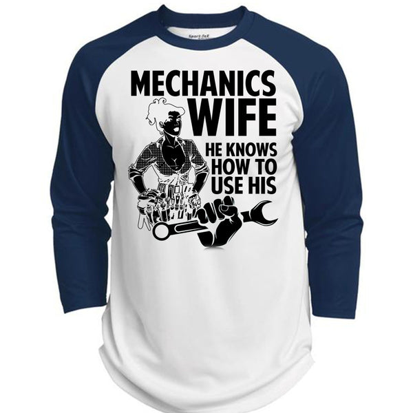Mechanic's Wife T Shirt, I Love Wife T Shirt, Awesome T-Shirts  (Polyester Game Baseball Jersey)