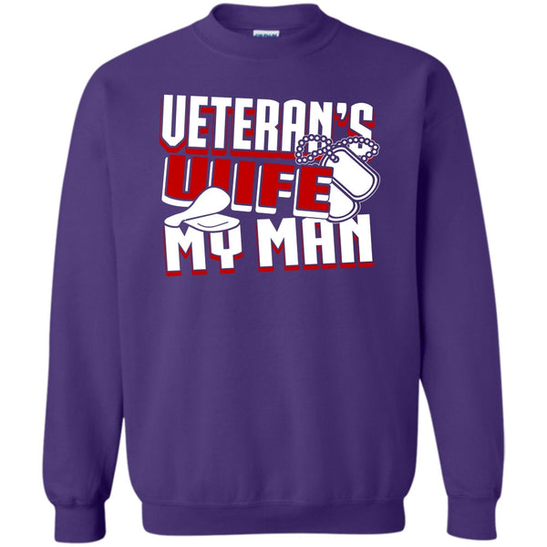 My Man T Shirt, Coolest Veteran Husband Sweatshirt