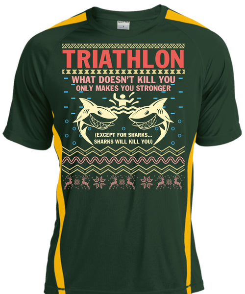 Triathlon What Doesn't Kill You T Shirt, I Love Christmas T Shirt, Cool Shirt