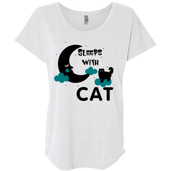 Sleeps With Cat T Shirt, I Love My Cat T Shirt, Favorite T Shirt