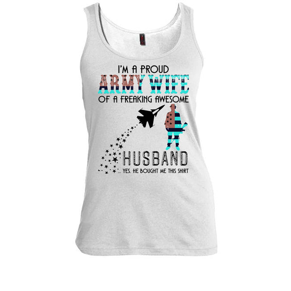 I'm A Proud Army Wife T Shirt, Coolest Army Wife T Shirt, Awesome t-shirts