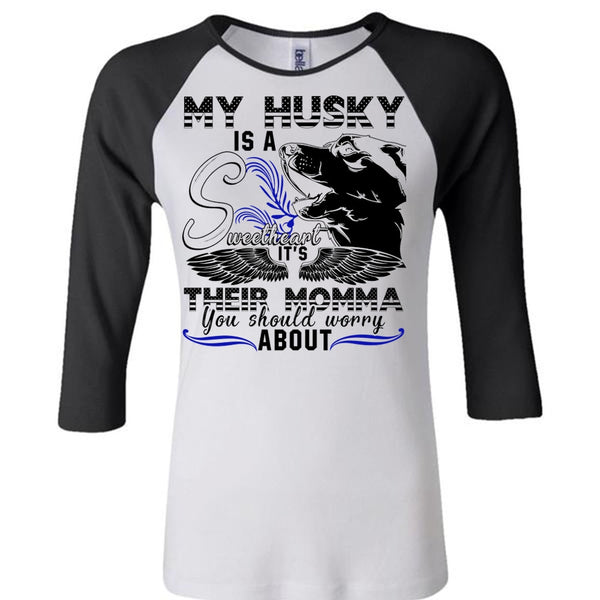 My Husky Is A Sweetheart T Shirt, I Love Husky T Shirt, Awesome T-Shirts