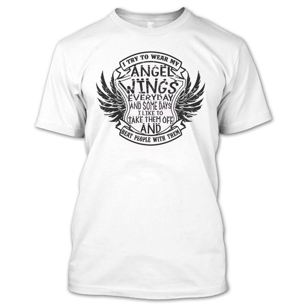 A black t-shirt with the shopify logo