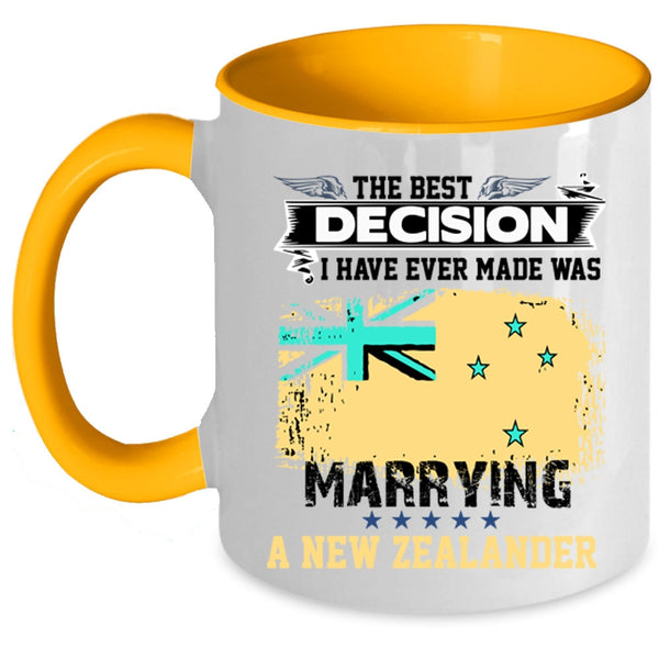 Cool Just Married Coffee Mug, Marrying A New Zealander Accent Mug