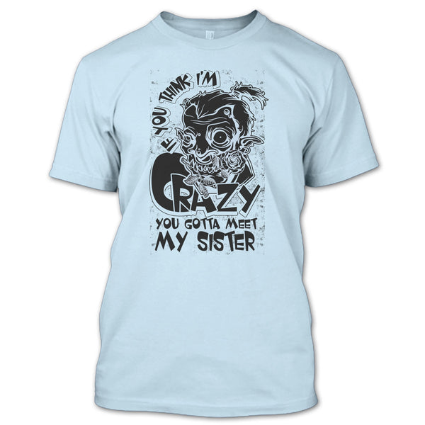 If You Think I'm Crazy T Shirt, Coolest Sister T Shirt