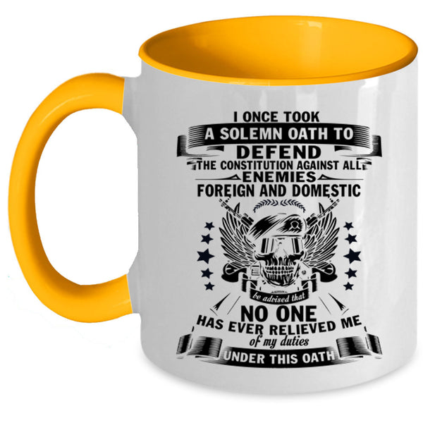 Cute Gift For Veteran Coffee Mug, Cool Veteran Accent Mug