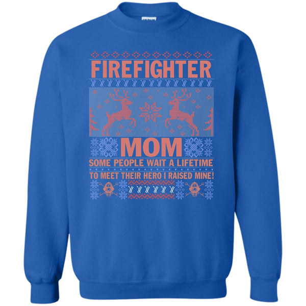 Coolest Firefighter Mom Ever T Shirt, Merry Christmas Gift Sweatshirt
