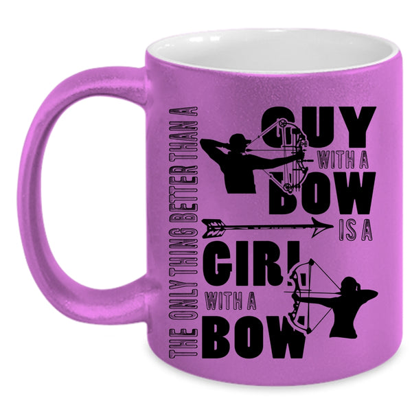 Girl With A Bow Coffee Mug, Guy With A Bow Accent Mug