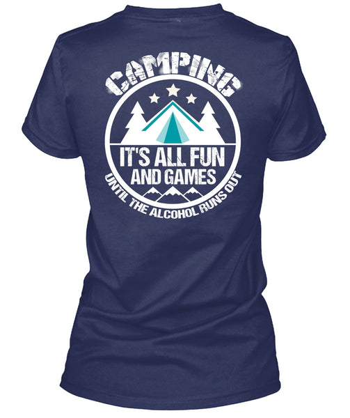 Camping It's All Fun And Games T Shirt, I Love Gaming T Shirt