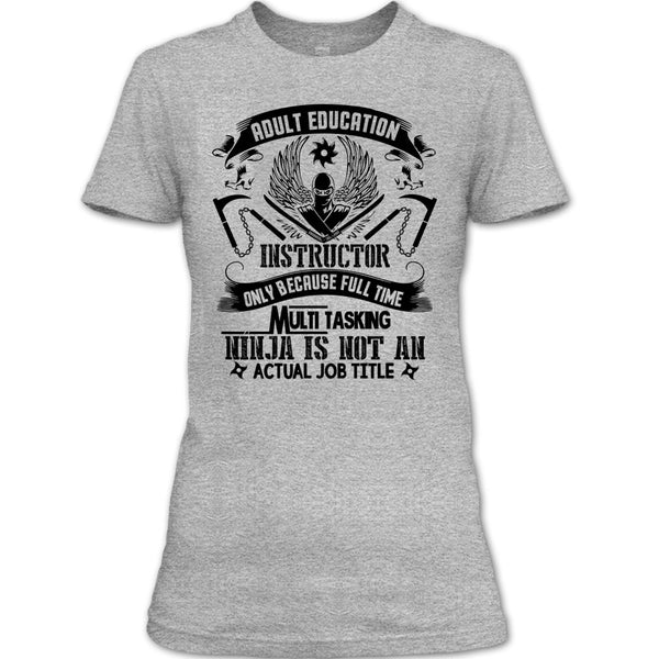 Adult Education Instructor T Shirt, Coolest Adult Education Instructor T Shirt