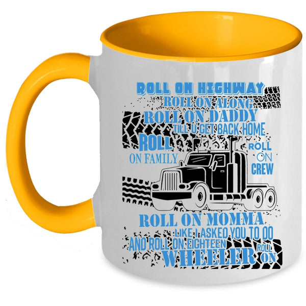 Rool On Family Roll On Momma Coffee Mug, Rool on Daddy Accent Mug