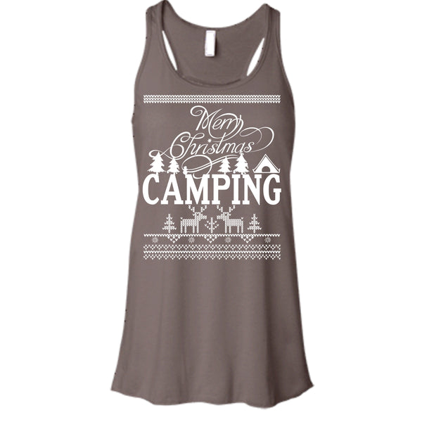 Merry Christmas Camping T Shirt, Coolest Camper Tank Top