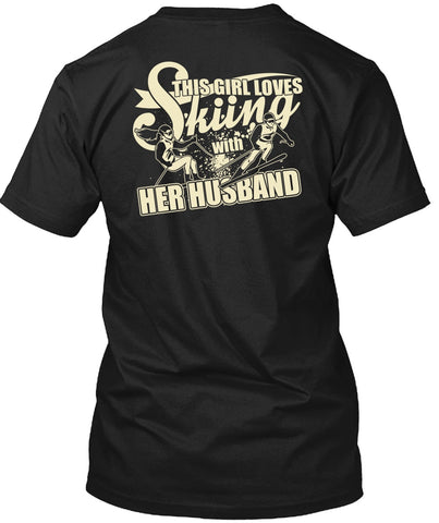A black t-shirt with the shopify logo