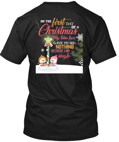 A black t-shirt with the shopify logo